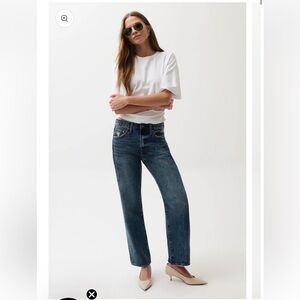 Pistola LEXI MID RISE BOWED STRAIGHT JEAN - ARTISAN